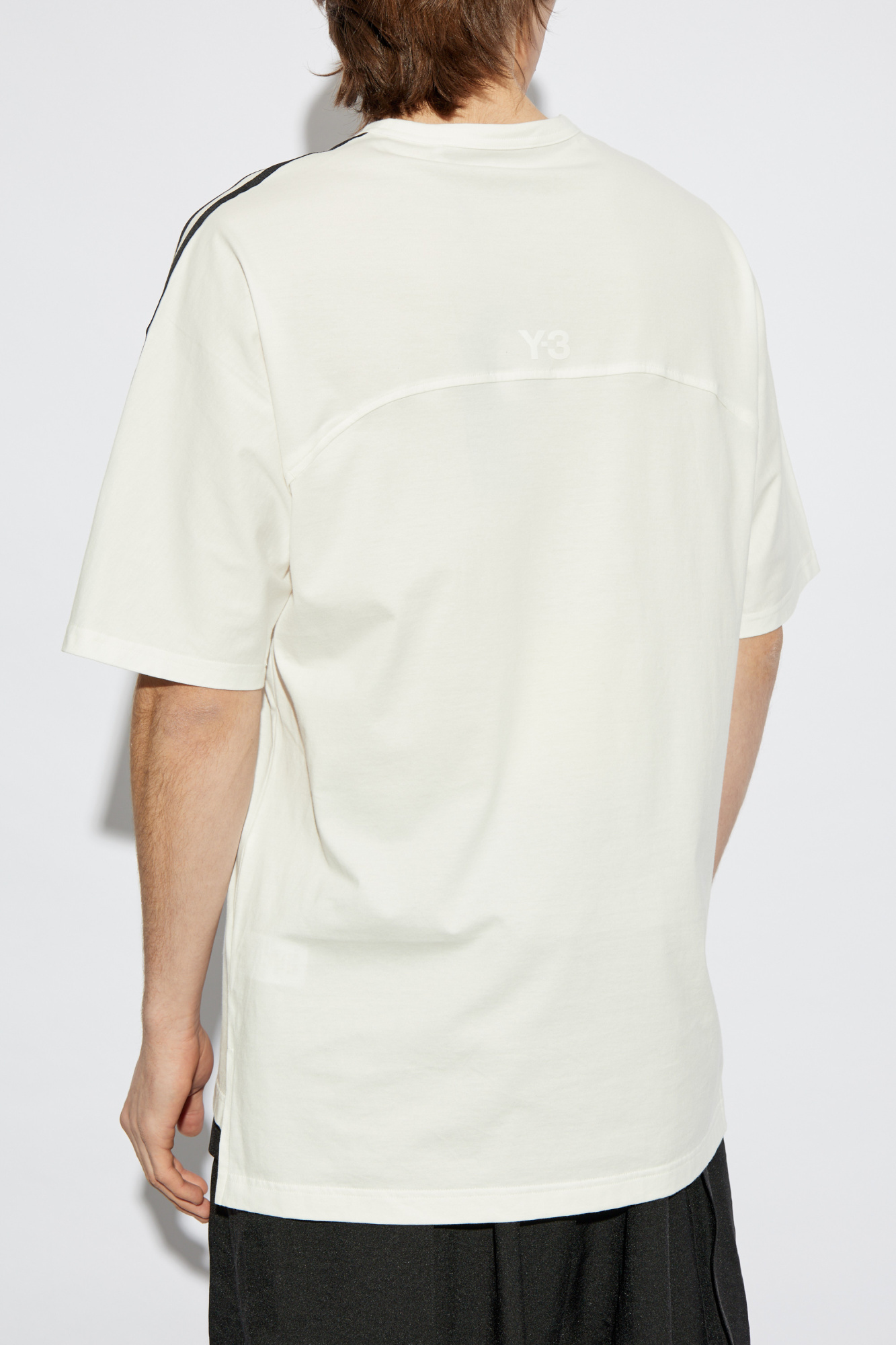Tシャツ・カットソー Y-3 Men T-shirt White 1 JM7845 WHITE Y-3 logo-print T-shirt | White | FARFETCH